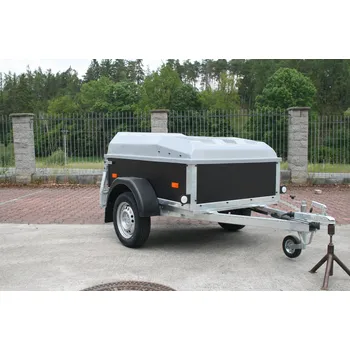 MARO Kralovice Jednoosý nebrzděný přívěs MARO 02 PRK N1 750 kg 1560x1110x600 mm s laminátovým víkem