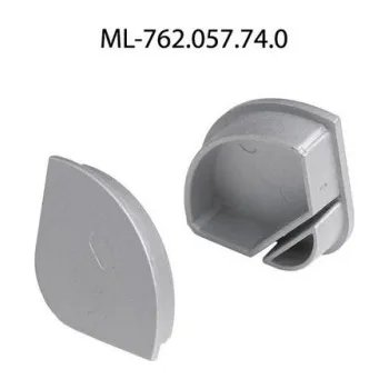 Stavební profil Koncovka LED profilu RL2 bez otvoru stříbrná McLED ML-762.057.74.0