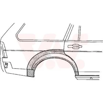 Blatník karosérie Boční stěna VAN WEZEL 5834144