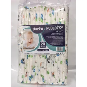 Přebalovací podložka Přebalovací podložky Nappy 60x60cm 20ks