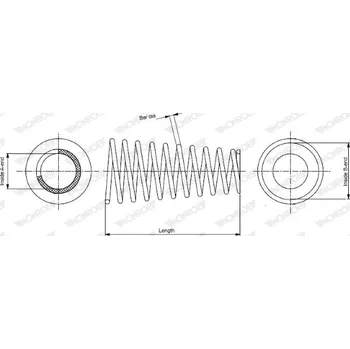 Pružina podvozku MONROE SP0115