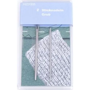 Jehly pro ruční šití - na vlnu - tupé (2ks)