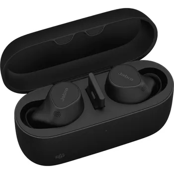 Sluchátka Jabra Evolve2 Buds/Stereo/ANC/USB/BT/Bezdrát/MS/Černá 20797-999-989