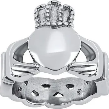 Prsten Prsten Claddagh z chirurgické oceli - AKCE velikost obvod 57 mm SSK35-obvod 57 mm