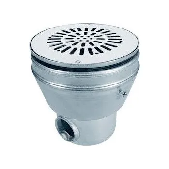 Astralpool Kruhová dnová výpust z nerezové oceli s připojením 2, pro fóliové a prefabrikované bazény