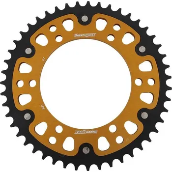 Řetězová sada pro motocykl Rozeta SUPERSPROX STEALTH RST-300:47-GLD zlatá 47 zubů, 525