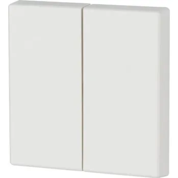 vypínač Kryt RF tlačítka 2x1/2 55x55mm. Signál bílá. Lesklá | CWIZ-02/38