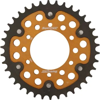 Řetězová sada pro motocykl Rozeta SUPERSPROX STEALTH RST-488:38-GLD zlatá 38 zubů, 530