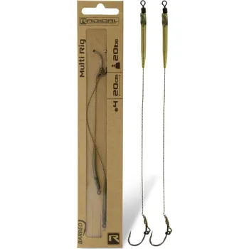Rybářský háček Návazec Radical Multi Rig 2ks 20lbs #6