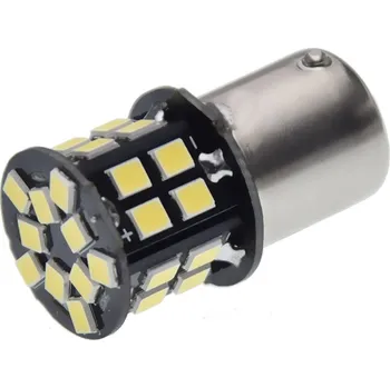 Autožárovka BA15S, 30 SMD 5050 LED, 6V - Bílá