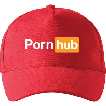 Kšiltovka Kšiltovka Pornhub, Barva Červená, Velikost 19×11 cm , Canvas Kšiltovka Bezvatriko.cz 1044