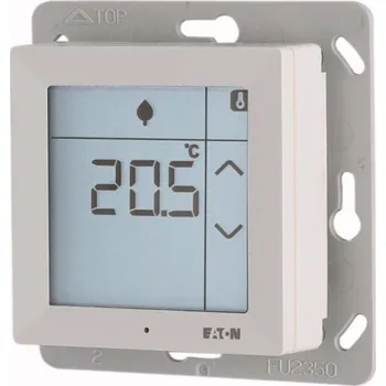 Termostat RF dotykový pokojový termostat 0-40°C s vlhkoměrem 10-95% s teplotním vstupem. Bílá | CRCA-00/08