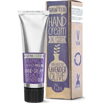 Péče o ruce Sapunoteka Hands Cream Olive & Lavender 75ml - Krém na suché ruce olivy a levandule