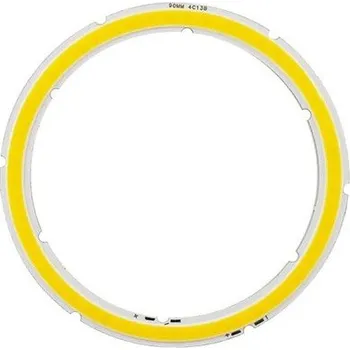 LED páska COB LED Dioda ⌀90mm, 9W, Teplá bílá