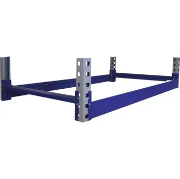 Dílenský regál Přídavná úroveň pro zátěžový regál Industrial 1 m, 6 ks, bez dřevěné police