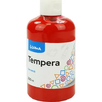 Vodová barva Barvy temperové Luma, 250ml, červená