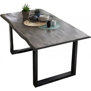 Jídelní stůl Šedý jídelní stůl masiv mango Dorian 160x85