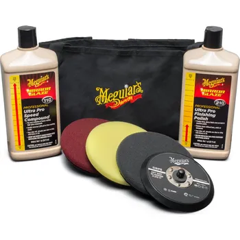 Meguiars Mirror Glaze Soft Buff Kit 5" - kompletní 5palcová sada na profesionální renovaci laku