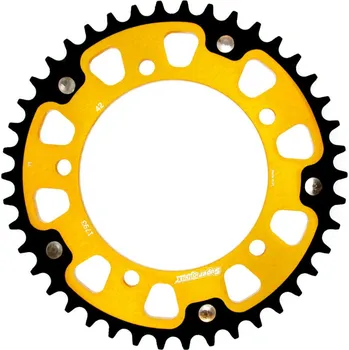 Řetězová sada pro motocykl Rozeta SUPERSPROX STEALTH RST-1793:42-GLD zlatá 42 zubů, 520