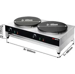 G.Gastro Palačinkovač 40 cm - se 2 plotýnkami | Palačinkovač | Plotýnka na Crepes | Crepiere