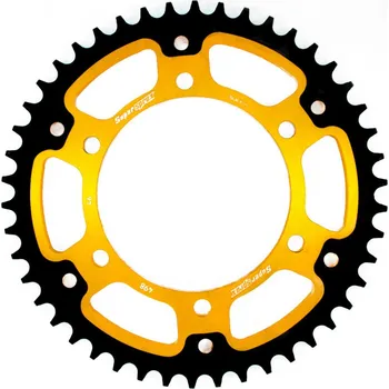 Řetězová sada pro motocykl Rozeta SUPERSPROX STEALTH RST-498:46-GLD zlatá 46 zubů, 525