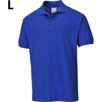 Pánské tričko G.Gastro Men's Workwear Polo Shirt – Royal Blue - Short Sleeve - Size L - 65% Polyester / 35% Cotton