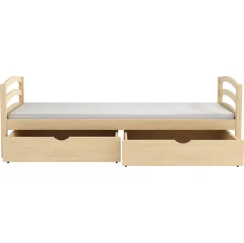 Postel Nabytek-dreveny.cz WOOD 6 postel 90x200 cm s úložným prostorem borovice masiv Barva postele: Olše