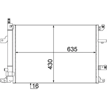 Výparník klimatizace Kondenzátor, klimatizace MAHLE AC 497 000S