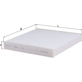 Ventilátor topení a klimatizace Filtr, vzduch v interiéru MAHLE LA 462