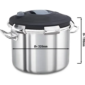 Hrnec G.Gastro Tlakový hrnec - Ø 320 mm - výška: 190 mm - vč. poklice