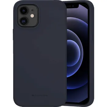 Pouzdro na mobilní telefon Mercury Ochranný kryt pro iPhone 12 Pro MAX - Mercury, Silicone Navy