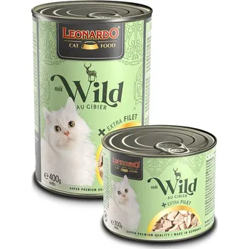 Krmivo pro kočku Konzerva LEONARDO zvěřinou + Extra Filet 200g