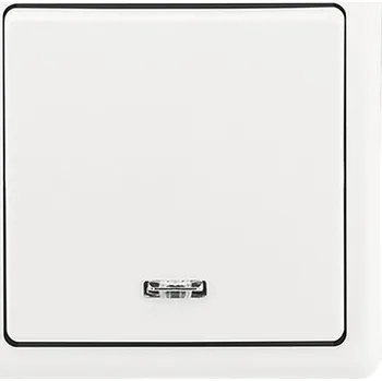 vypínač a zásuvka Vypínač ABB 3553-27289B1 Classic ř.6 střídavý s orientační doutnavkou bílý