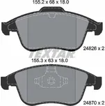 Sada brzdových destiček, kotoučová brzda Textar 2482601