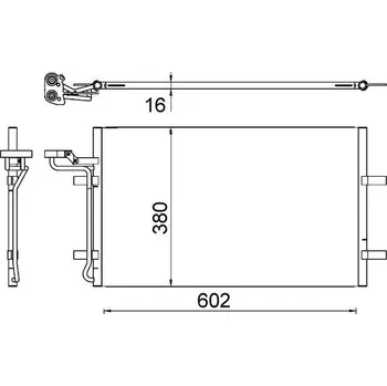 Výparník klimatizace Kondenzátor, klimatizace MAHLE AC 725 000S