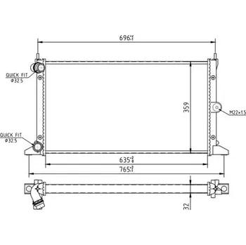 Chladič motoru Chladič, chlazení motoru HART 620 267