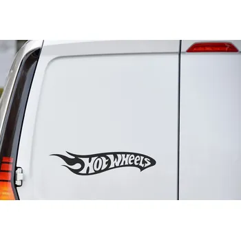 Samolepící dekorace Lepy.cz Samolepka na auto Hot Wheels Velikost (šířka x výška): 20x5cm, Barevná varianta: Tmavě šedivá