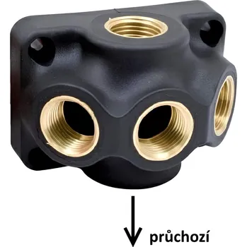 Vodovodní potrubí TECTITE Průchozí krabice pro rozvod vzduchu 2 x G1/2" - 3xG1/2"