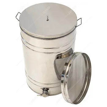 Nádoba na med Stáčecí nádoba 250l se sítem a kohoutem, nerez