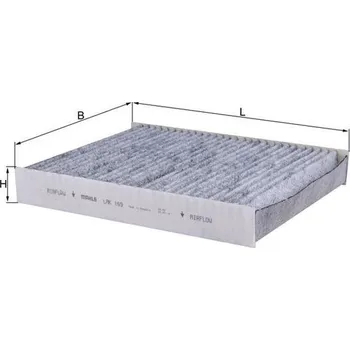 Ventilátor topení a klimatizace Kabinový (pylový) filtr MAHLE LAK 169