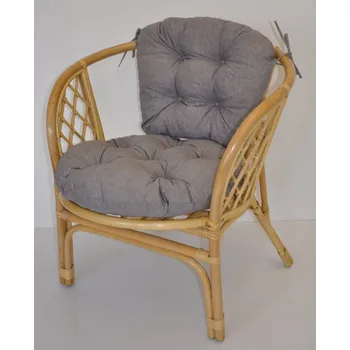 Podsedák Axin Trading s.r.o. Polstr na křeslo Bahama šedý melír