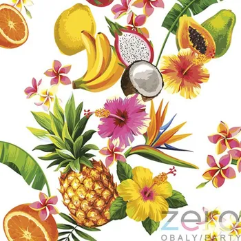 Papírový ubrousek Ubrousky 'Daisy' 33x33 cm 3N (20 ks) - tropic