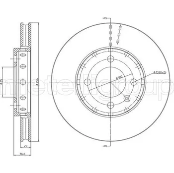 Brzdový kotouč Brzdový kotouč METELLI 23-1371C