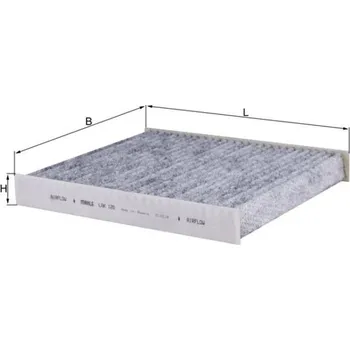 Ventilátor topení a klimatizace Filtr, vzduch v interiéru KNECHT LAK 120