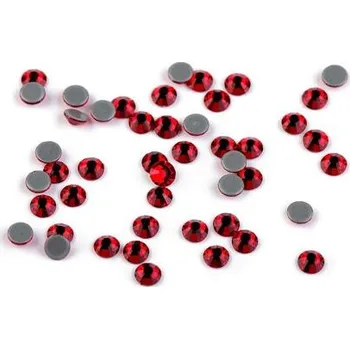 Šatonové růže hot-fix velikost SS16 (4mm) 2g varianta hyacinth (červená)