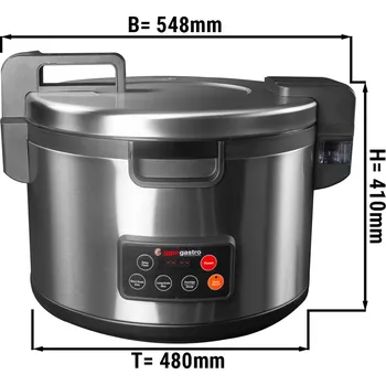 Vařič G.Gastro Vařič rýže - 8,2L | Asijský vařič | Parní hrnec