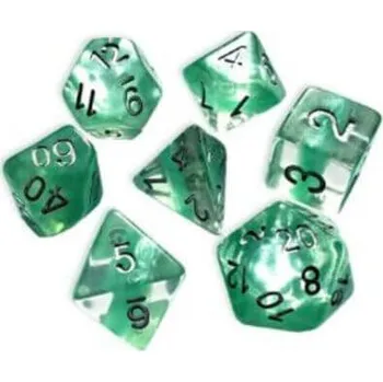 Příslušenství k deskovým hrám Sada kostek Gate Keeper Games Neutron Dice - Mint 7-Dice Set