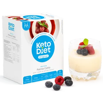 KetoDiet Proteinová panna cotta 7x 27 g smetana/vanilka Keto dieta KetoDiet Proteinová panna cotta 7x 27 g smetana/vanilka