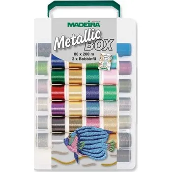 Nit Vyšívací nitě Madeira Metallic box (80x200m)