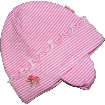 Čepice Dětská dívčí čepice Elo Melo motýl tm. růžová, vel. 34-36 cm